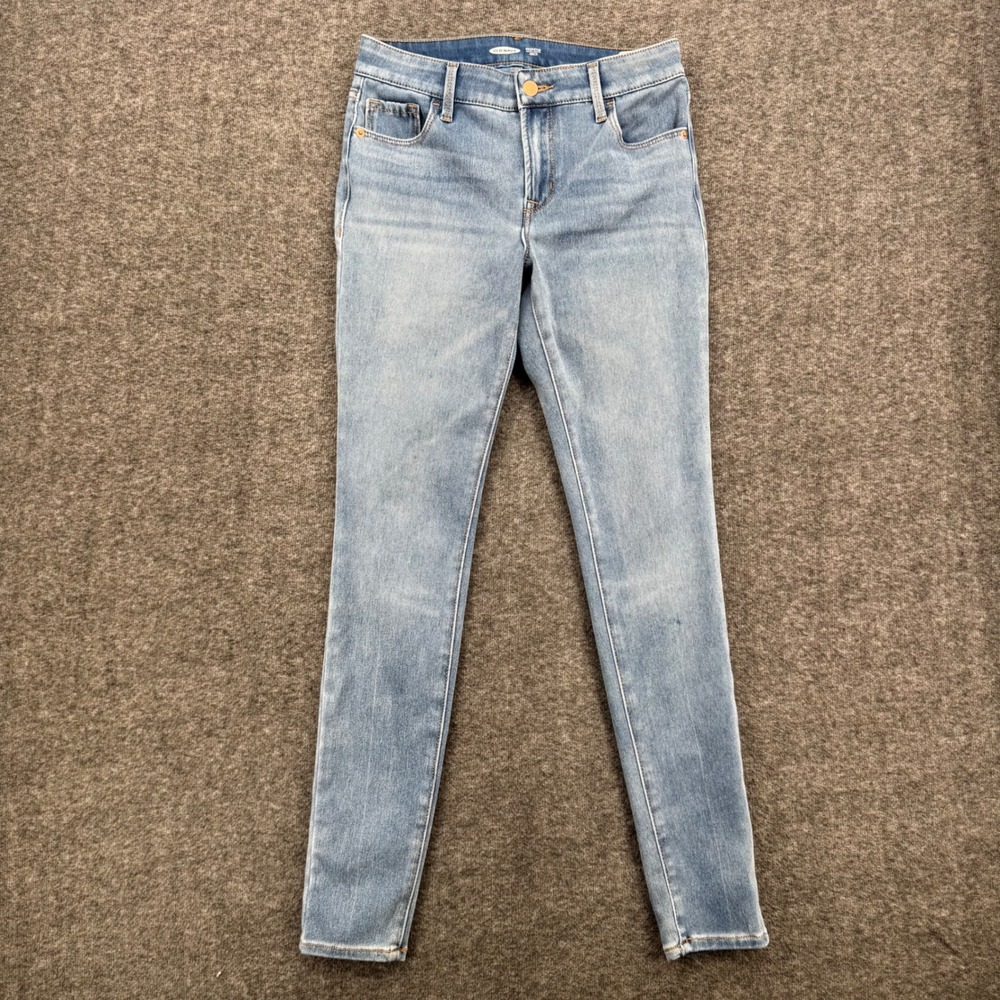 Old Navy Rockstar Super Skinny 24/7 Jeans Light Wash Blue Size 6 Womens Ankle